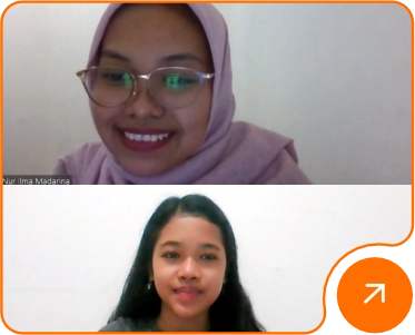 Kak Nur Ilma dengan Siswa Vanashya Emmanuela S.